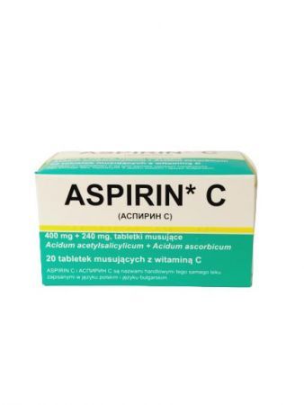 ASPIRIN C tabl.mus. x 20tabl. DELFARMA