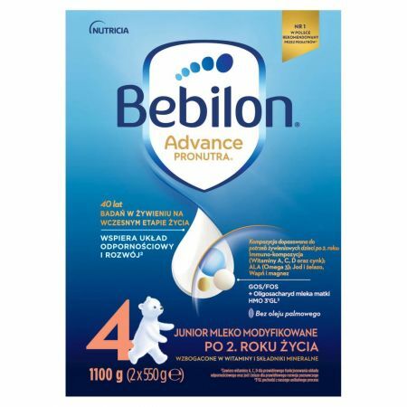 Bebilon 4 Pronutra-Advance Mleko modyfikowane po 2. roku 1100 g (2 x 550 g)