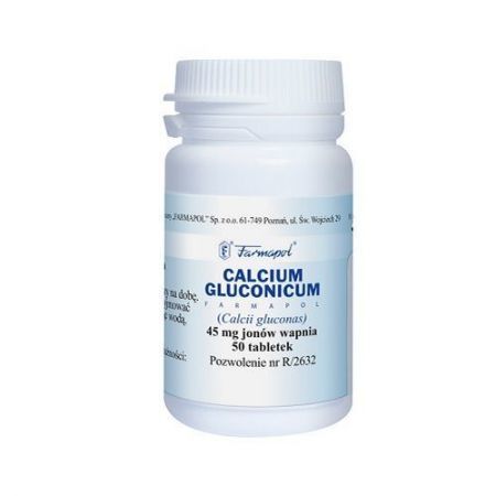 CALCIUM GLUCONICUM FARMAPOL 500mg x  50tabl.