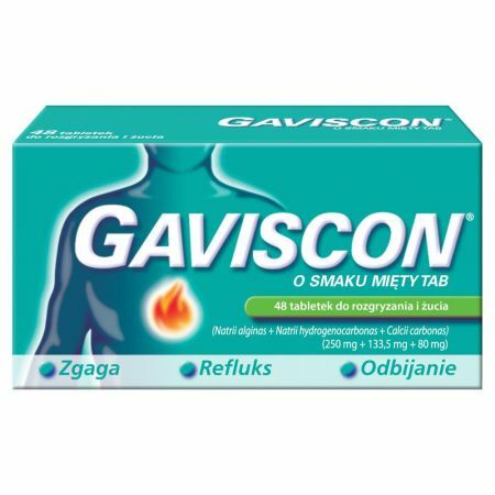 GAVISCON smak miętowy x 48tabl.