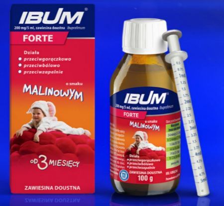 IBUM FORTE zaw. s.malinowy - 100g