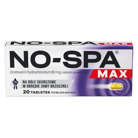 NO-SPA MAX tabletki 80mg x 20tabl.