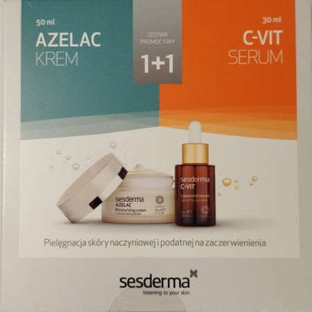 SESDERMA zestaw AZELAC (krem+serum)