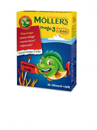 TRAN MOELLER'S OMEGA-3 rybki owo.x36szt