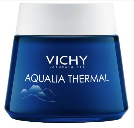 Vichy Aqualia Thermal SPA na noc Nawilżający i regenerujący żel-krem przeciw objawom zmęczenia 75 ml